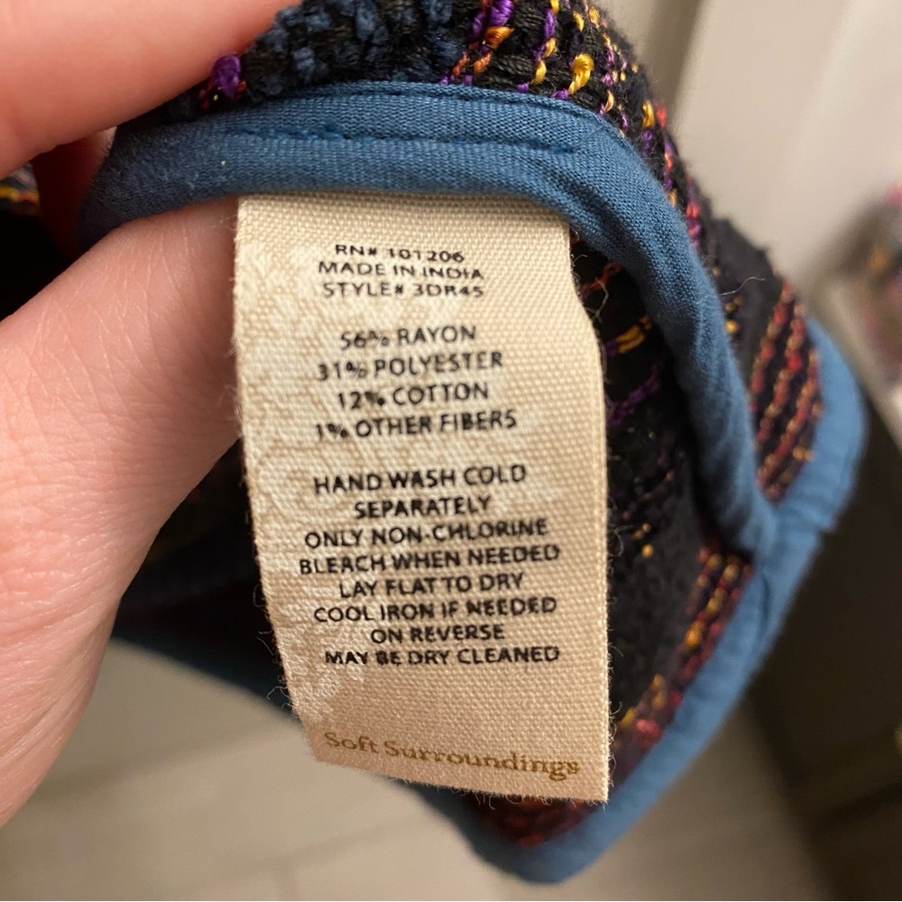 Soft Surroundings Multicolored Jacket Size Petite… - image 4